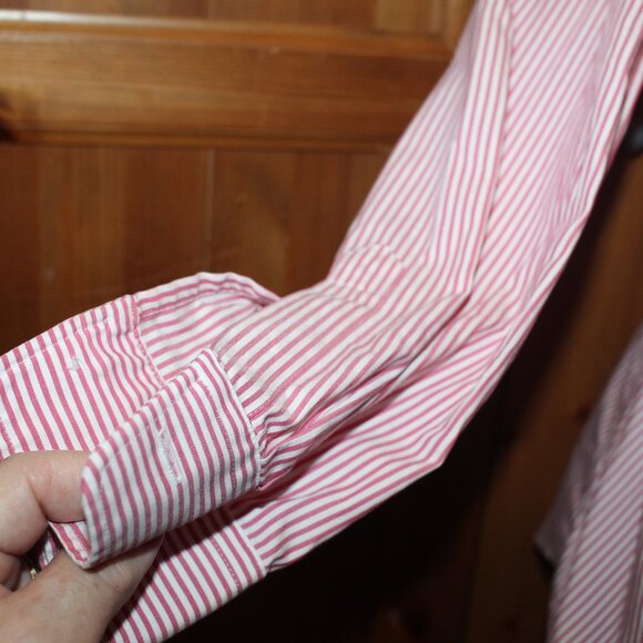 Lands End No Iron Pinpoint Oxford Size 12 - Picture 5 of 10